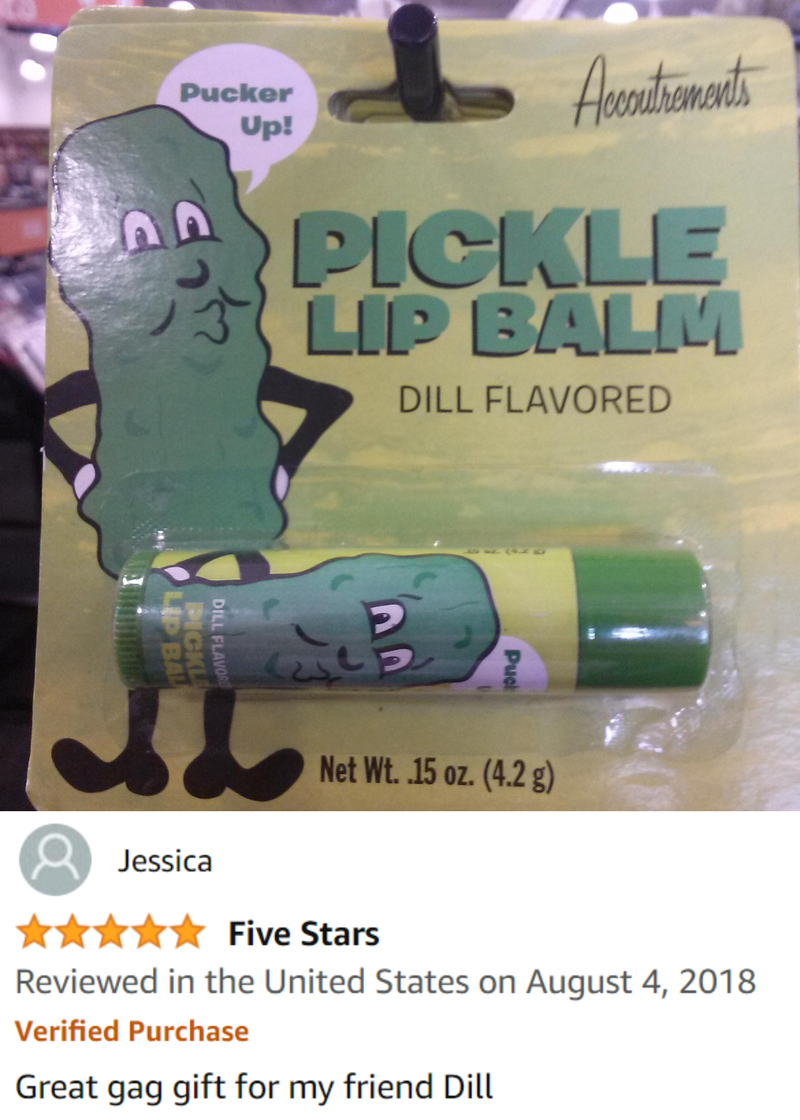 Dill Pickle Lip Balm | Imgur.com/CAMaOVV