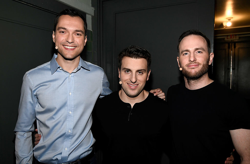 Nathan Blecharczyk, Brian Chesky, and Joe Gebbia | Getty Images Photo by Frazer Harrison