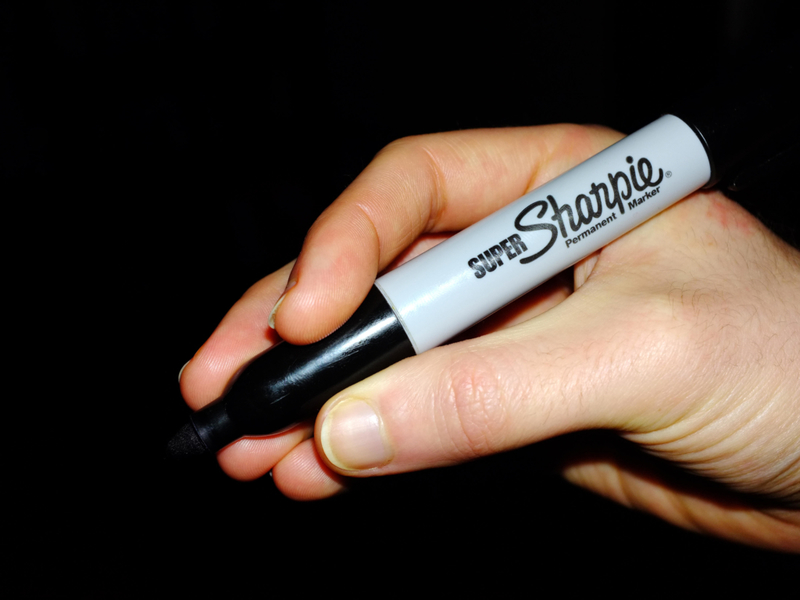 Using Sharpie for Eyeliner | Alamy Stock Photo