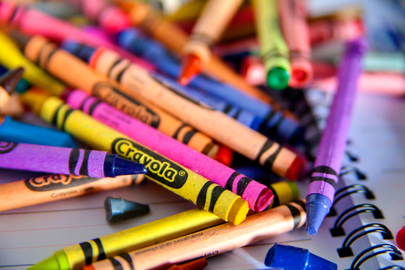 Crayons as Eyeliner | Alamy Stock Photo