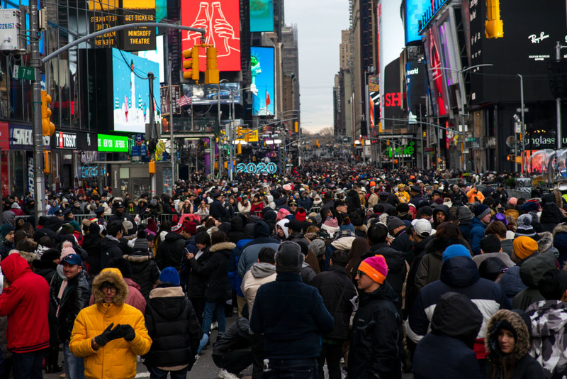 Times Square is Crowded – Very Crowded | Getty Images Photo by Eduardo Munoz Alvarez