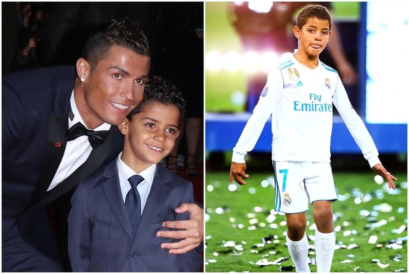Der Sohn von Cristiano Ronaldo: Cristiano Ronaldo Jr. | Alamy Stock Photo by WFPA & Shutterstock Editorial Photo by Kieran Mcmanus/BPI
