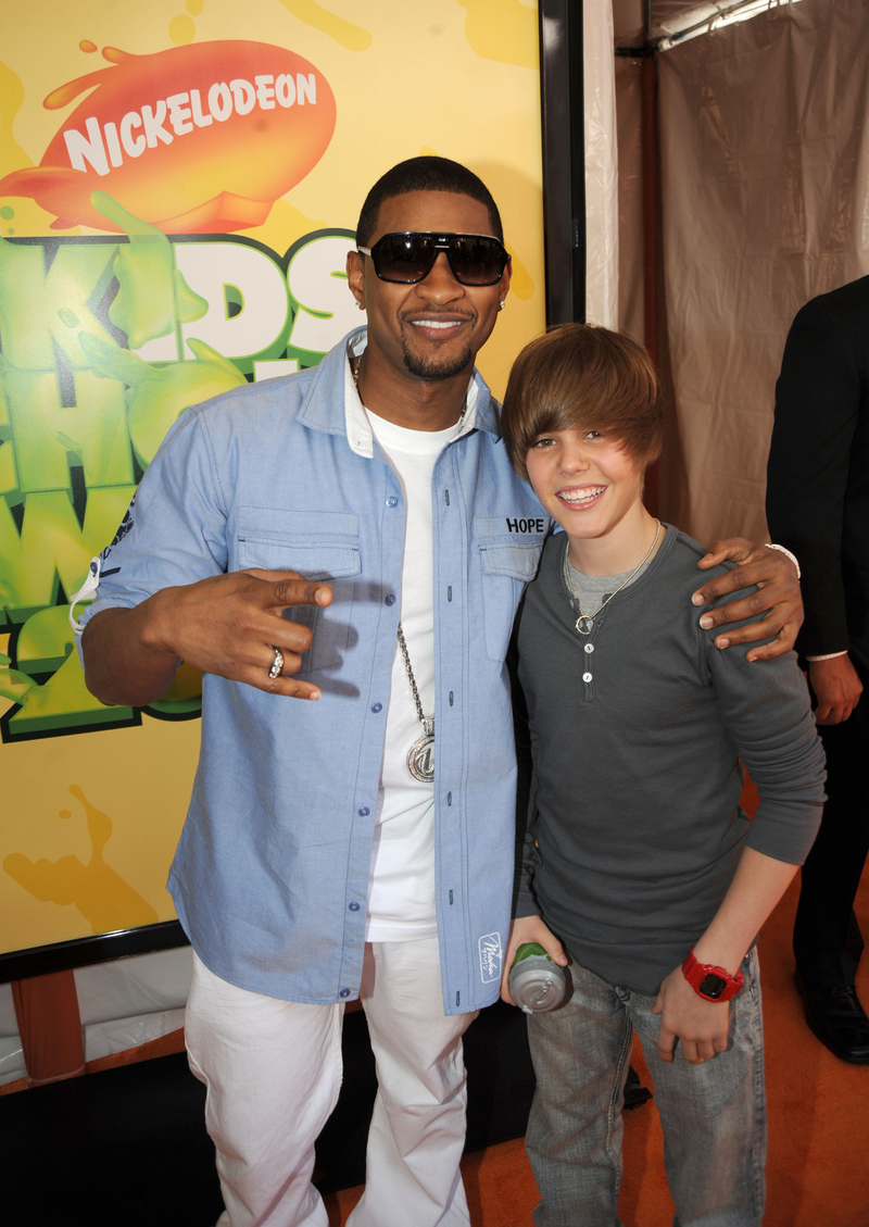Usher-ing Justin Into the Spotlight | Getty Images Photo by Jeff Kravitz