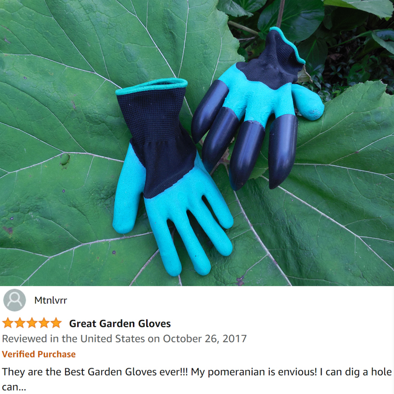 NNBB Garden Gloves with Fingertips Claws | Shutterstock