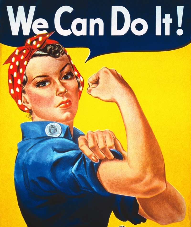 Rosie the Riveter | Alamy Stock Photo by Pictures From History/CPA Media Pte Ltd