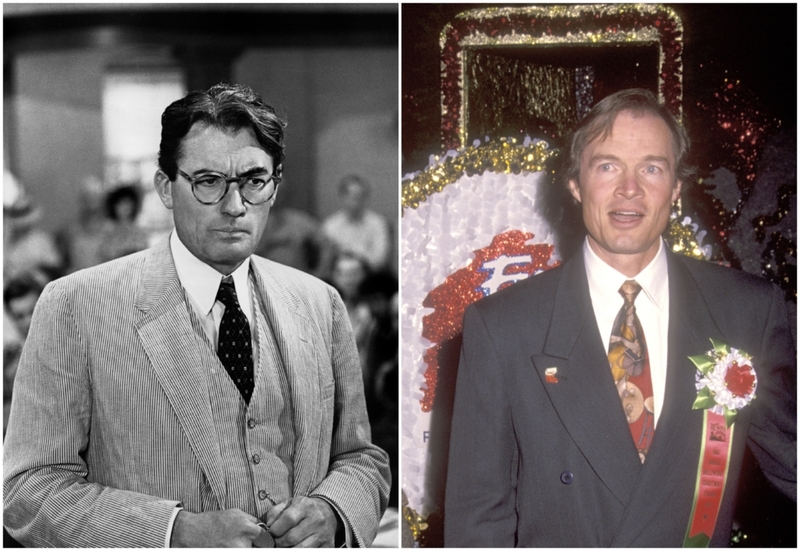 Gregory Peck & Stephen Peck | Alamy Stock Photo by TCD/Prod.DB & Getty Images Photo by Ron Galella, Ltd.