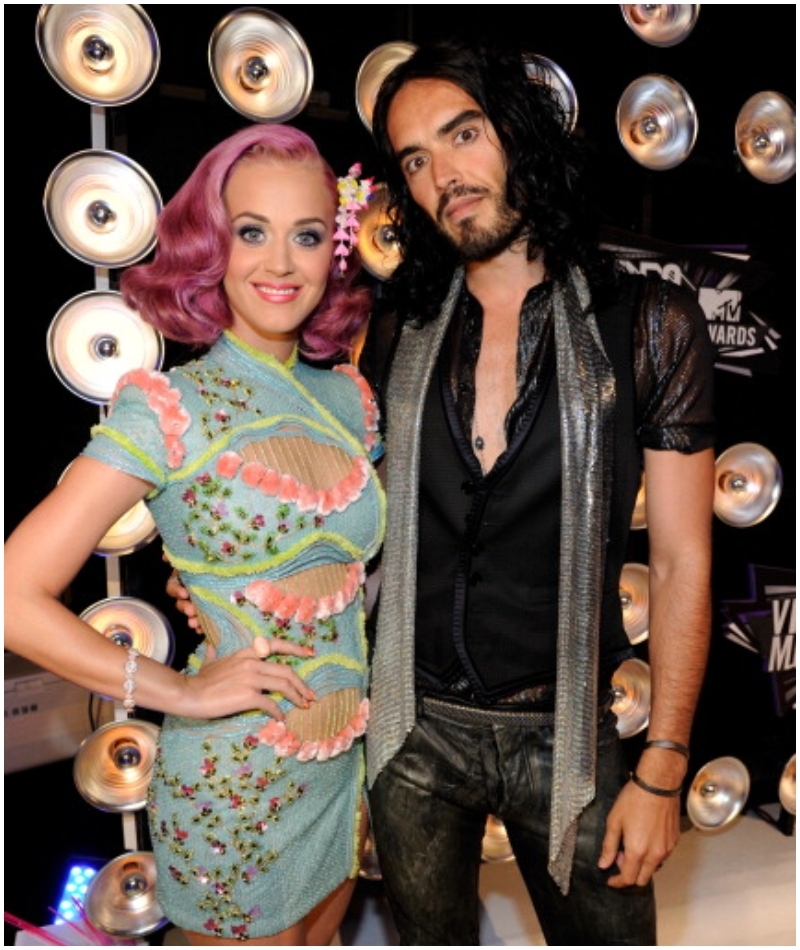 Katy Perry and Russell Brand | Getty Images Photo by Kevin Mazur/WireImage