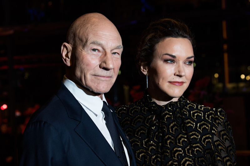 Patrick Stewart and Sunny Ozell | Getty Images Photo by Matthias Nareyek/WireImage
