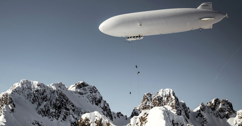 The First Ever Zeppelin Ski Mission | 