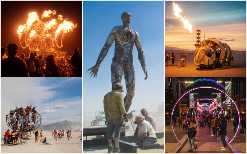 Diese atemberaubenden Fotos erwecken Burning Man zum Leben | Alamy Stock Photo by lukas bischoff & BLM Photo & Stephen Chung Chung