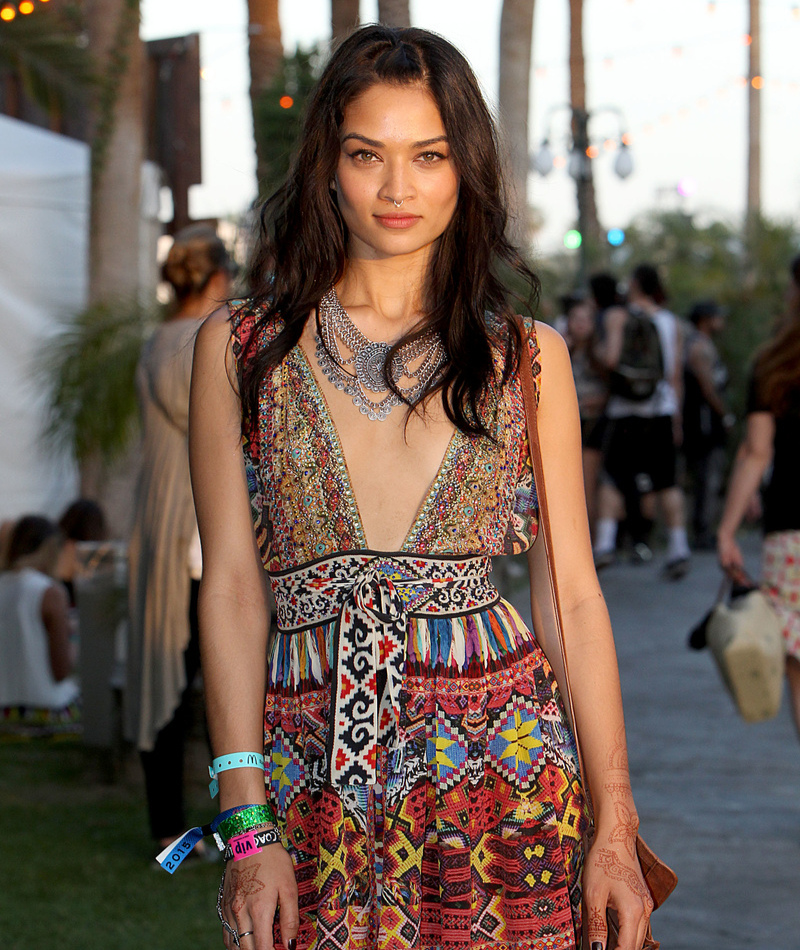 Shanina Shaik in Colorful Boho | Getty Images Photo by Rachel Murray