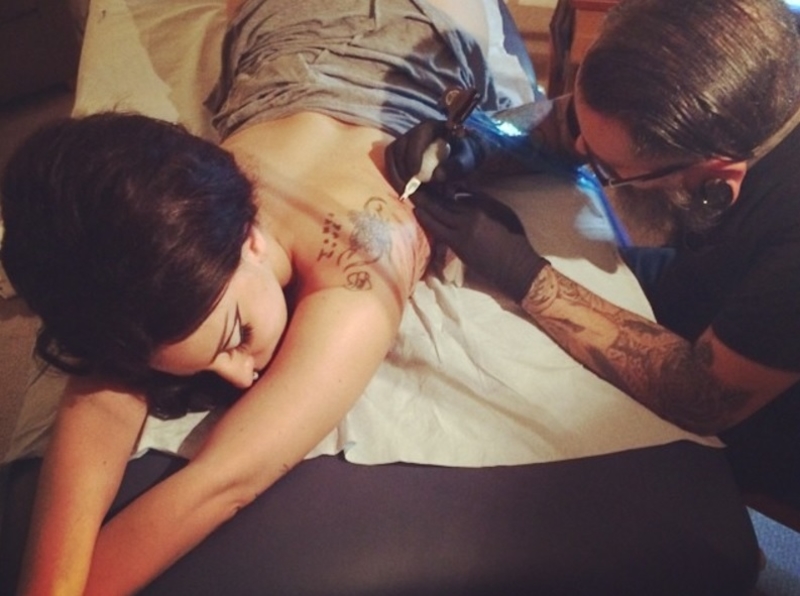 Her First Tattoo | Instagram/@ladygaga