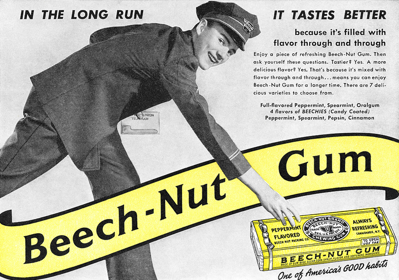 Beech-Nut Gum | Alamy Stock Photo by Neil Baylis