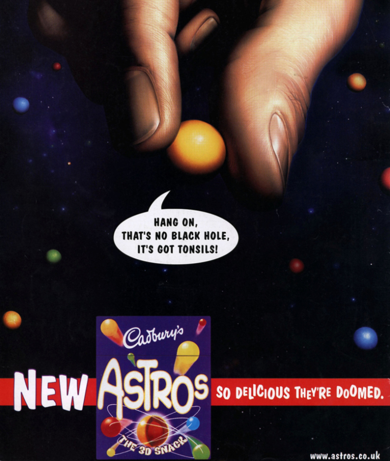 Cadbury's Astros | Alamy Stock Photo by Retro AdArchives