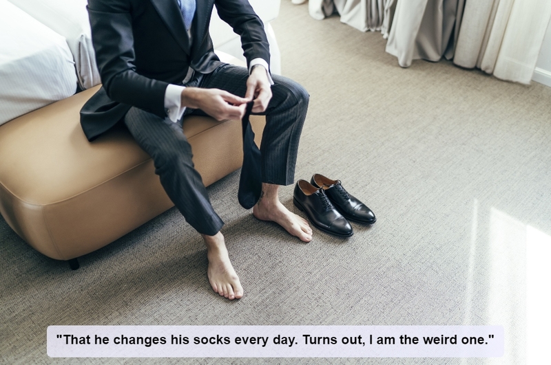Changing Socks | Shutterstock 