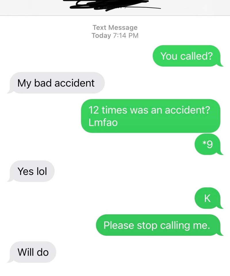 Do They Know What “Accident” Means? | Instagram/@textsfromyourex