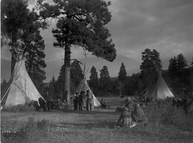 Flathead Encampment | Getty Images Photo by Edward S. Curtis/Library of Congress/Corbis/VCG