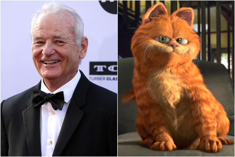 Bill Murray – Garfield: The Movie | Getty Images Photo by Rich Fury & Alamy Stock Photo 