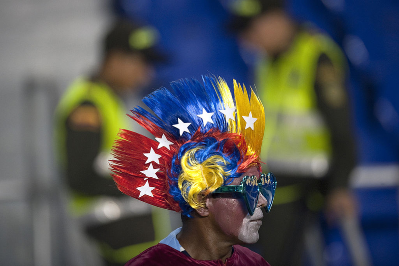 A Venezuelan Superfan | Getty Images Photo by EITAN ABRAMOVICH/AFP