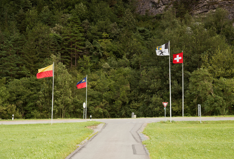 Liechtenstein Switzerland Border | Alamy Stock Photo