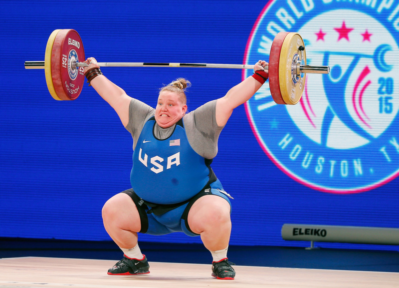 Holley Mangold – 188 kg | Getty Images Photo by Scott Halleran