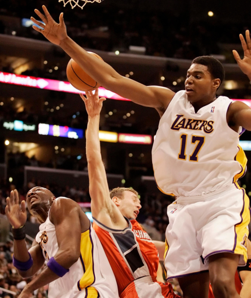 Andrew Bynum – 2,13 m, 129 kg | Alamy Stock Photo by Francis Specker