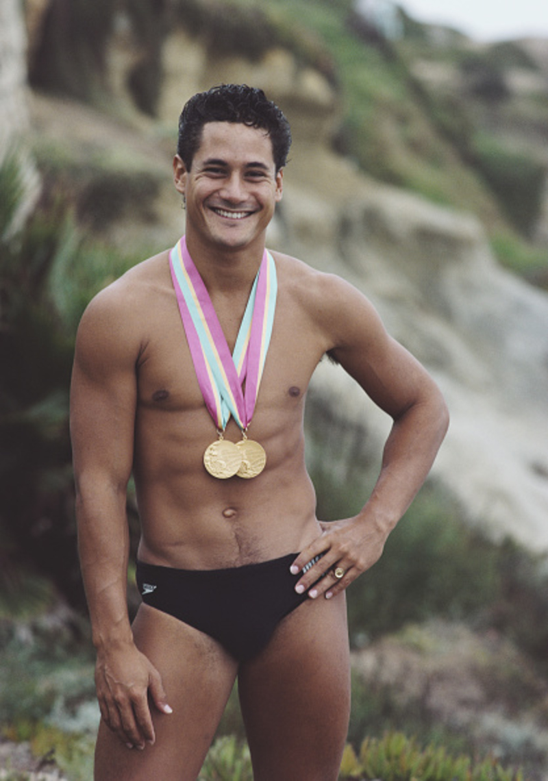 Greg Louganis - Tauchen | Getty Images Photo by Tony Duffy/Allsport