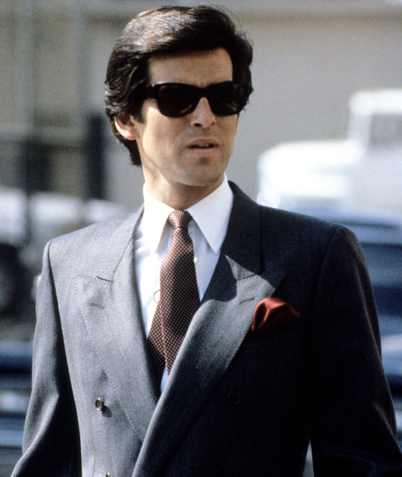 Brosnan as the Charming Remington Steele | Alamy Stock Photo by NBC/Cinematic Collection