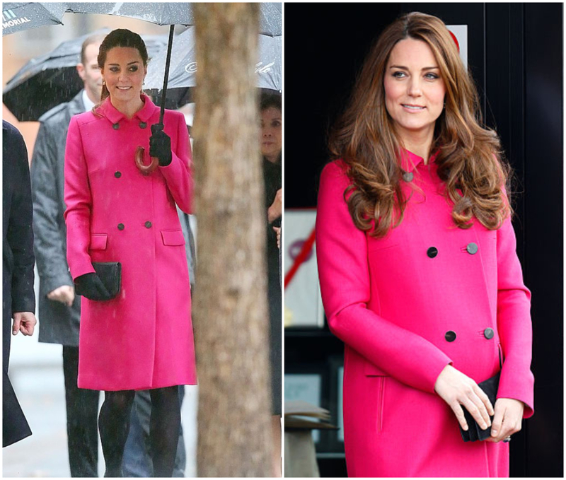 Pink Mulberry Coat | Getty Images Photo by XPX/Star Max/GC Images & Max Mumby/Indigo