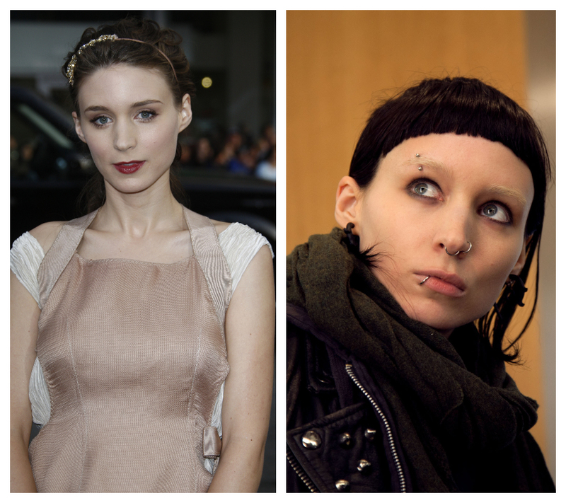 Rooney Mara Transformed Herself for ‘The Girl With the Dragon Tattoo’ | Kathy Hutchins/Shutterstock & MovieStillsDB Photo by Wolf/Columbia Pictures, Metro-Goldwyn-Mayer