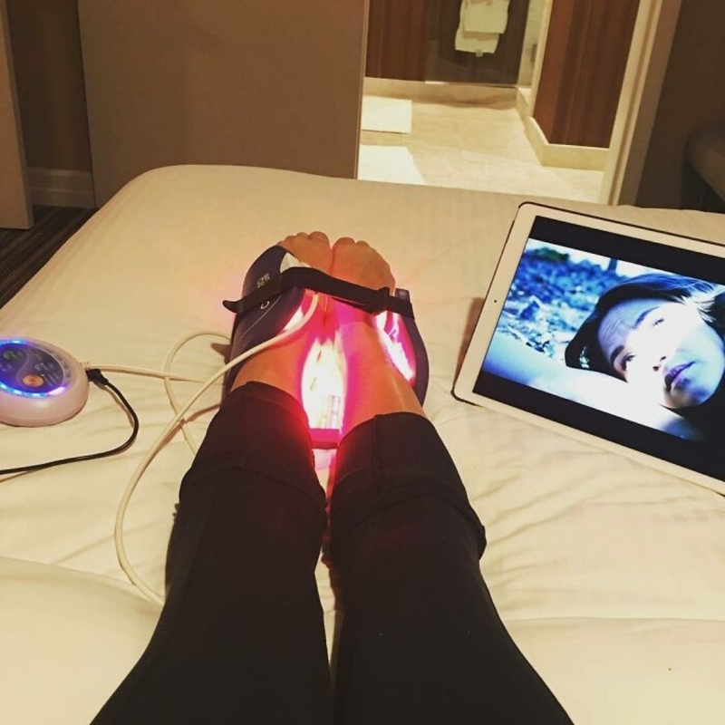 Calentadores de piernas | Instagram/@alyraisman