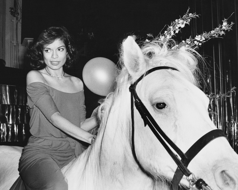 Bianca Jagger and Her Four-Legged Friend | Getty Images Photo by Rose Hartman