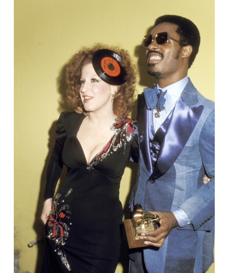 Bette Midler and Stevie Wonder – 1975 | Getty Images Photo by Ron Galella