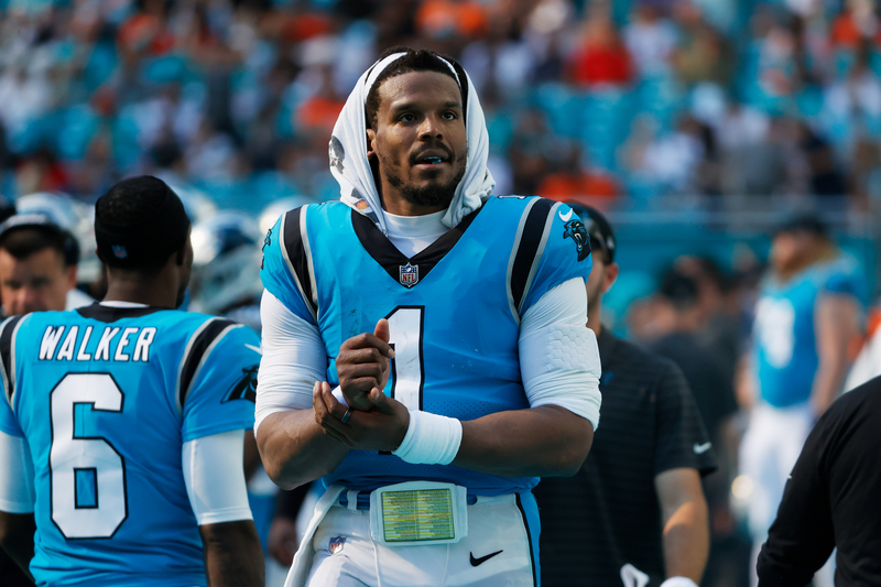 Cam Newton — Quarterback | Getty Images Photo by Cliff Hawkins