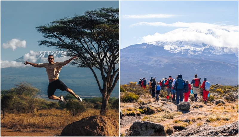 Mount Kilimanjaro, Tanzania | Instagram/@tudor_tennessy & Shutterstock