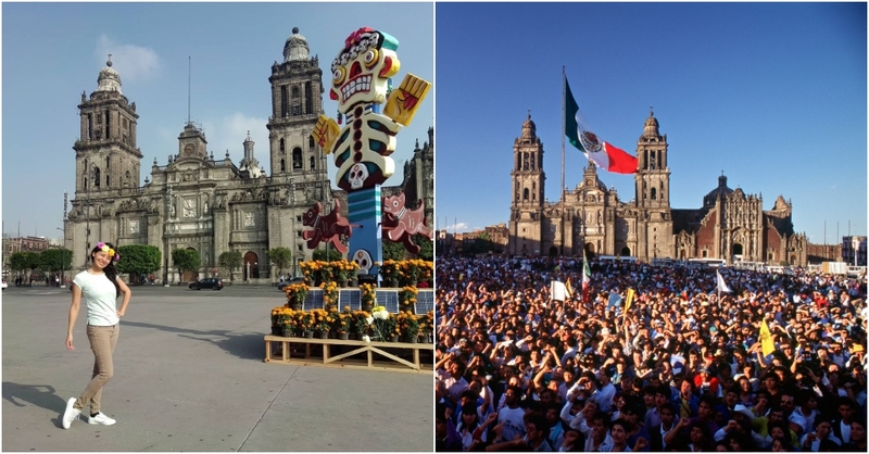 Zócalo, Mexico City, Mexico | Instagram/@jennygrace02 & Alamy Stock Photo 
