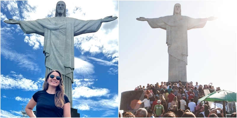 Christ the Redeemer Statue, Rio de Janeiro, Brazil | Instagram/@dra.larissa_goulart & Alamy Stock Photo