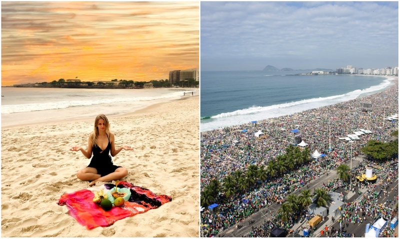 The Copacabana Beach in Rio de Janeiro, Brazil  | Instagram/@projektpodrozy & Alamy Stock Photo 