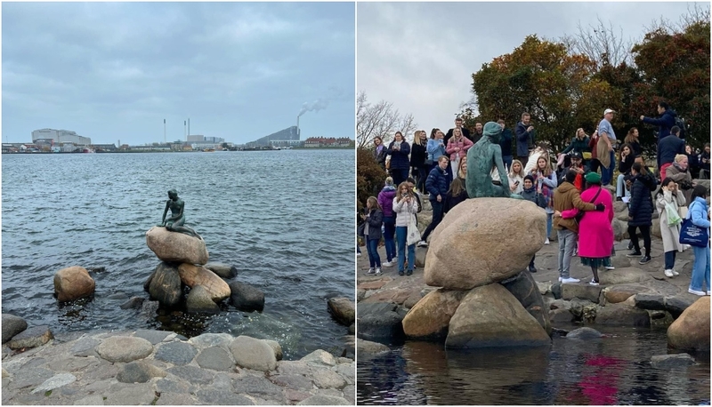 The Little Mermaid Statue, Denmark  | Instagram/@hetalainen & @amykbaum0914
