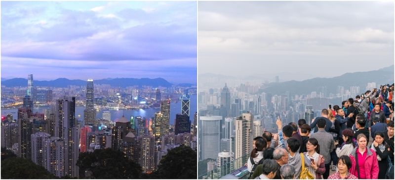 Victoria Peak, Hong Kong, China | Instagram/@an_aliieenn & Alamy Stock Photo