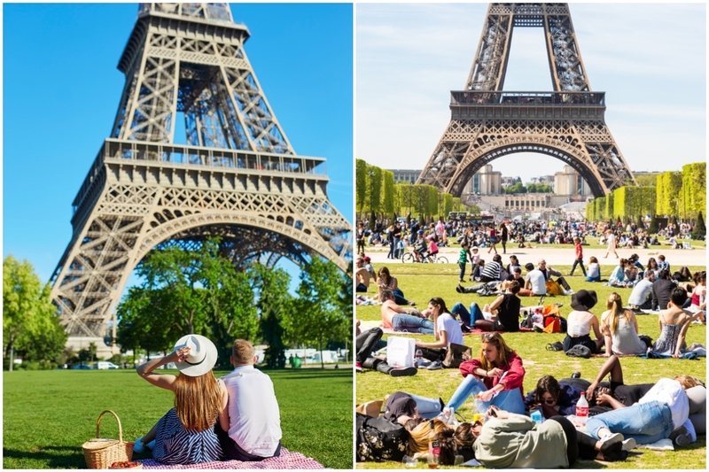 A Picnic Near the Eiffel Tower in Paris, France | Shutterstock