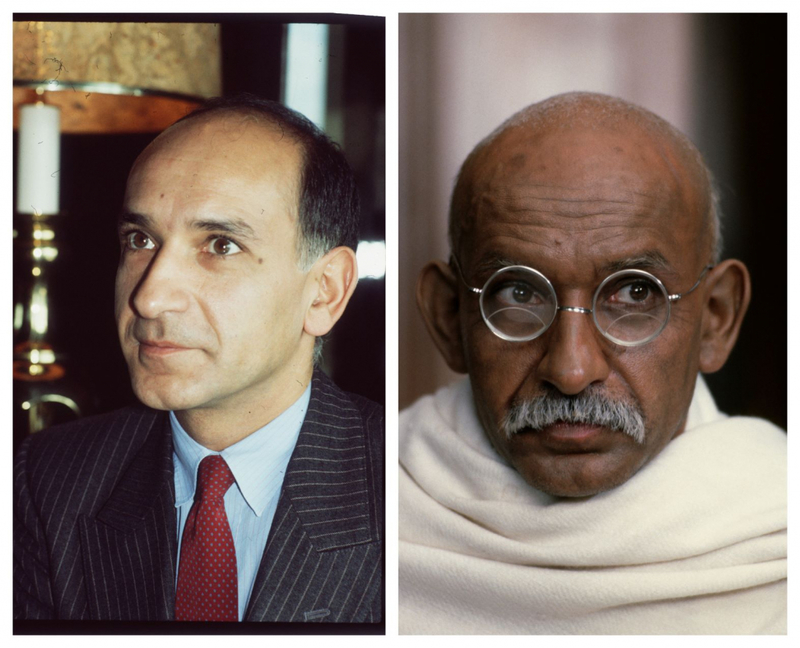 Ben Kingsley emula al Mahatma en “Gandhi” | Getty Images Photo by Hulton-Deutsch Collection/CORBIS & Nancy Moran/Sygma