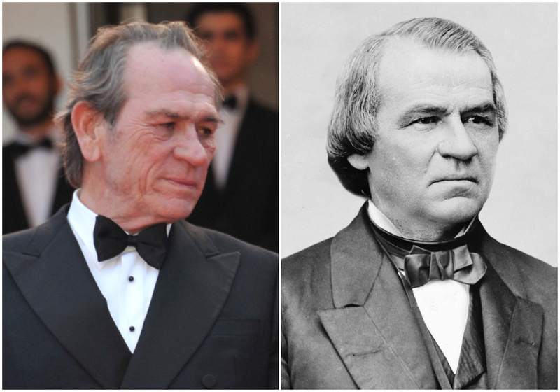 Tommy Lee Jones and Andrew Johnson | Alamy Stock Photo by Jaguar & GL Archive 
