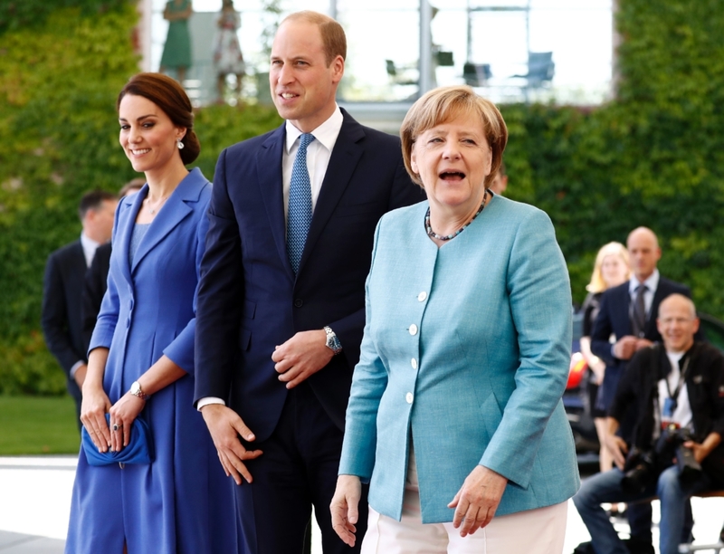 Schnell William, versteck mich vor Merkel | Getty Images Photo by ODD ANDERSEN/AFP