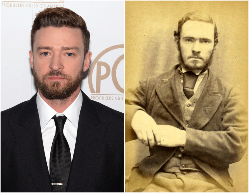 Justin Timberlake and a Victorian-Era English Coal Miner | Alamy Stock Photo & Flickr Photo by Tyne & Wear Archives & Museums