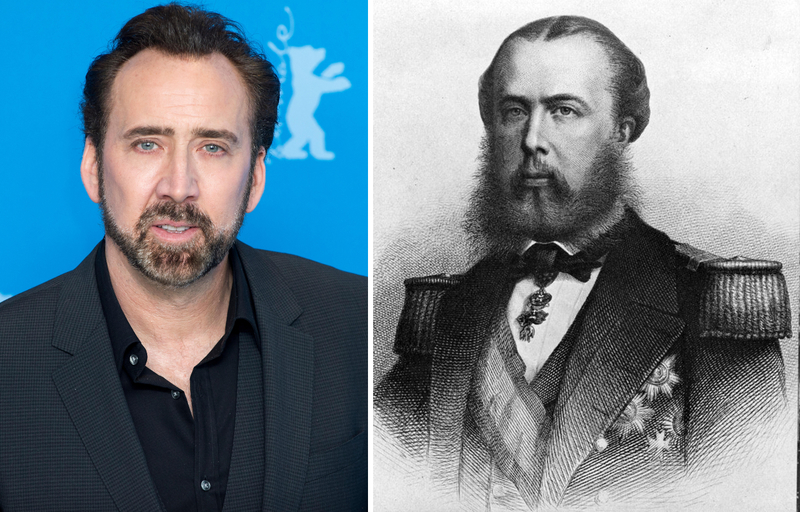 Nicolas Cage and Emperor Maximilian I of Mexico | Alamy Stock Photo