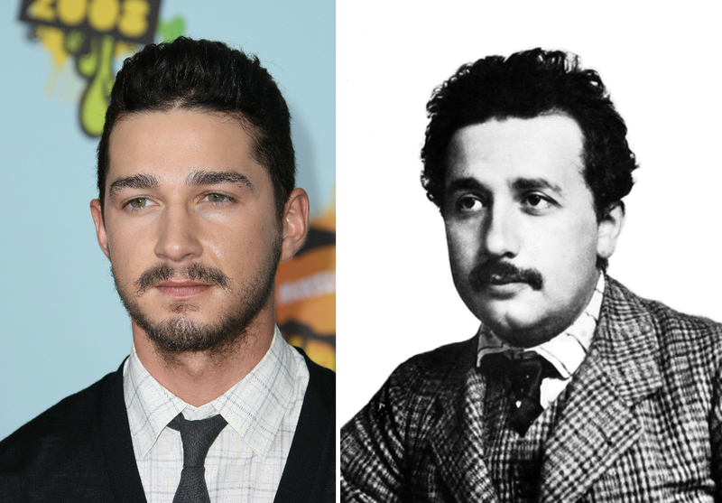 Shia LaBeouf y Albert Einstein | Alamy Stock Photo by ALLSTAR PICTURE LIBRARY & Science History Images/Photo Researchers