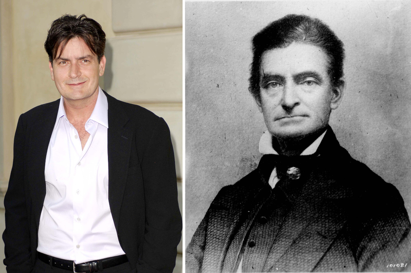 Charlie Sheen y John Brown | Alamy Stock Photo by Michael Germana/Globe Photos/ZUMAPRESS & The History Collection