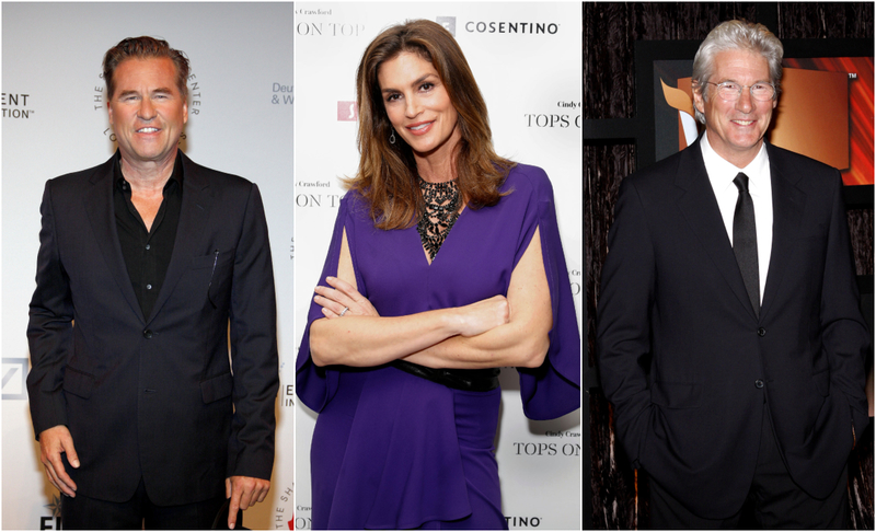 Cindy Crawford: Val Kilmer & Richard Gere | Shutterstock & Getty Images Photo by Bob Levey