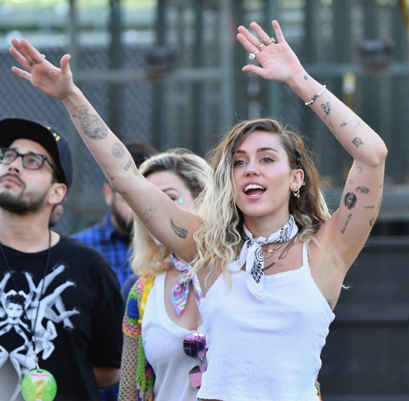 Miley Cyrus’s Permanent Ink | Getty Images Photo by Jeff Kravitz/FilmMagic